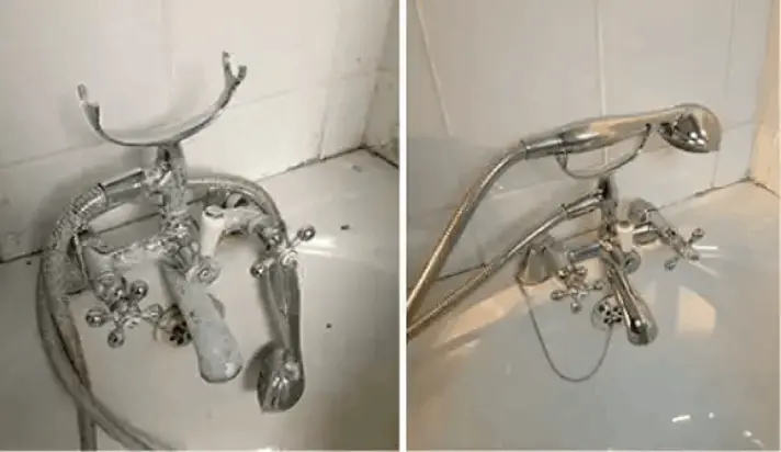Synoshi Pro Before and After Result 1 — Grout Cleaning