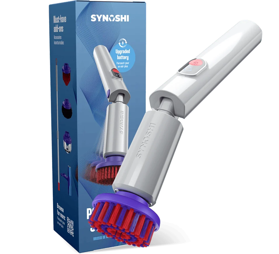 Synoshi Pro Electric Spin Scrubber with Interchangeable Brush Heads Detail